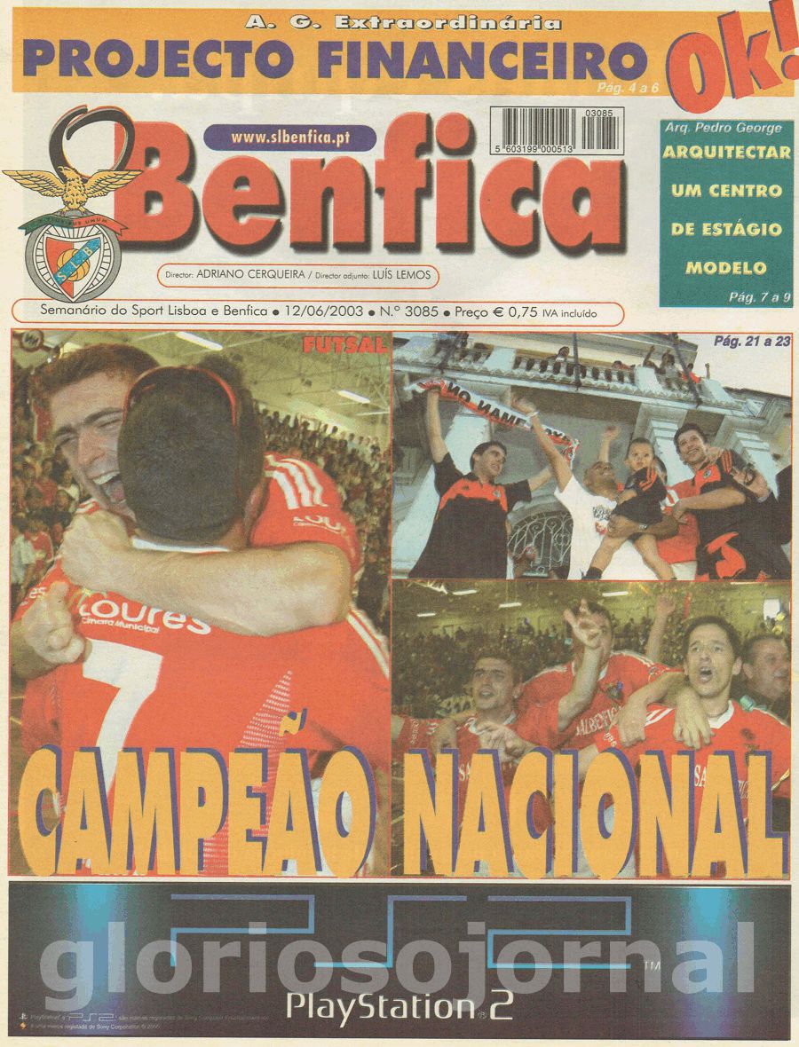 jornal o benfica 3085 2003-06-12